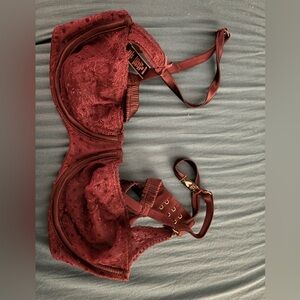 Unlined lace balconette bra